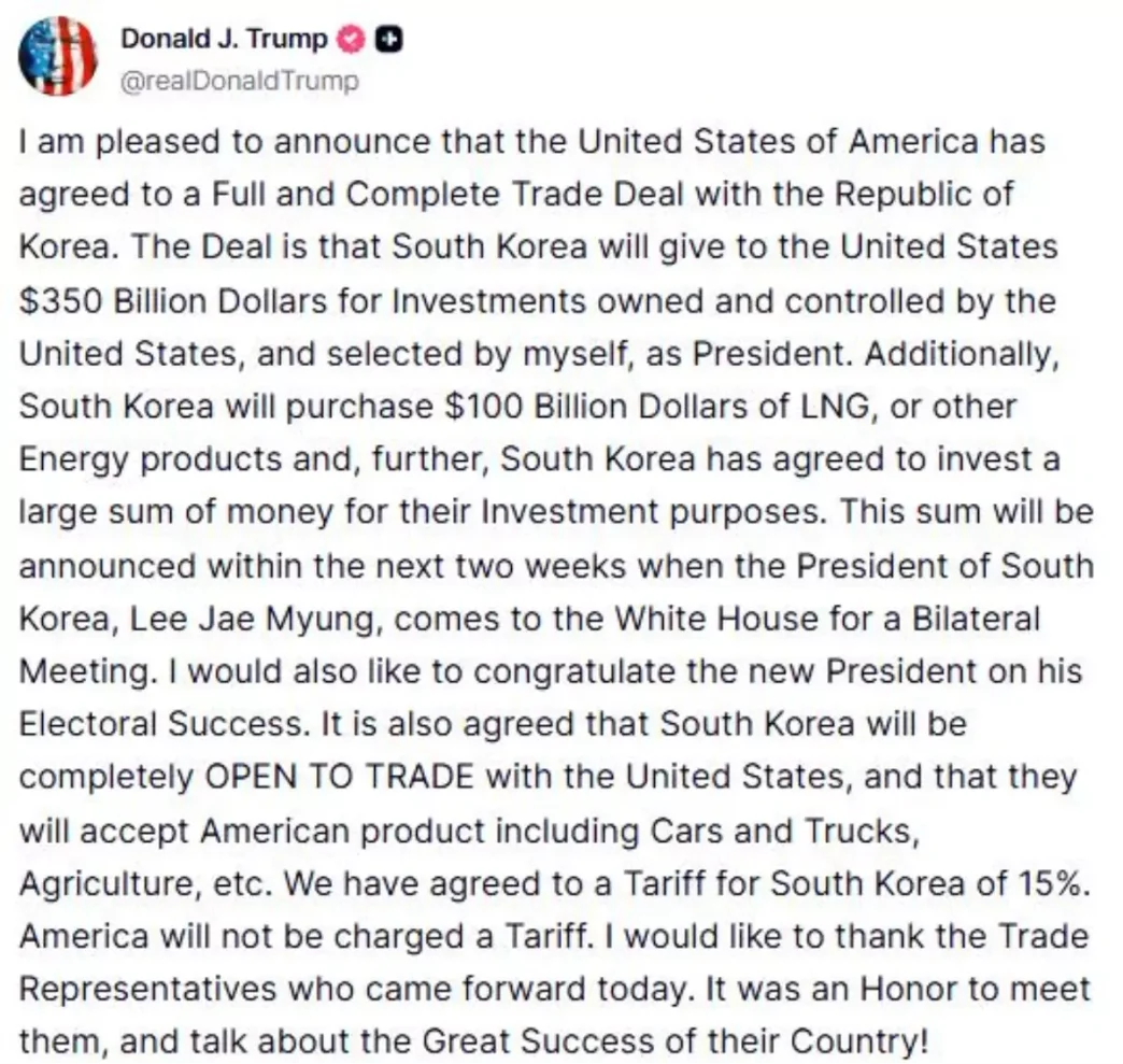 Trump Guney Kore ile Yeni Ticaret Anlasmasini Duyurdu