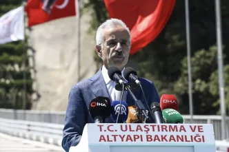 Ulastirma ve Altyapi Bakani Uraloglu Bursada Doganci Tunelinin acilis toreninde