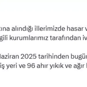 Yanginlar 13 Ilde 407 Konutu Etkiledi 128 Milyon TL Odenek