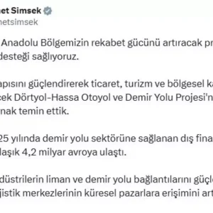 155 Milyar Avro Dis Kaynak Dortyol Hassa Projesine Tahsis Edildi