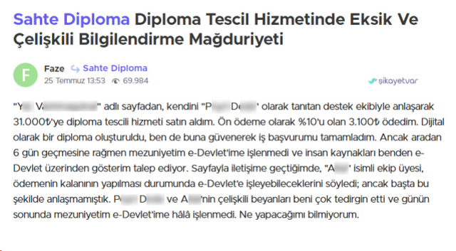 'Sahte diplomaları' gelmeyince şikayet yağdırdılar: Çoluk çocuğumun rızkından ayırdım