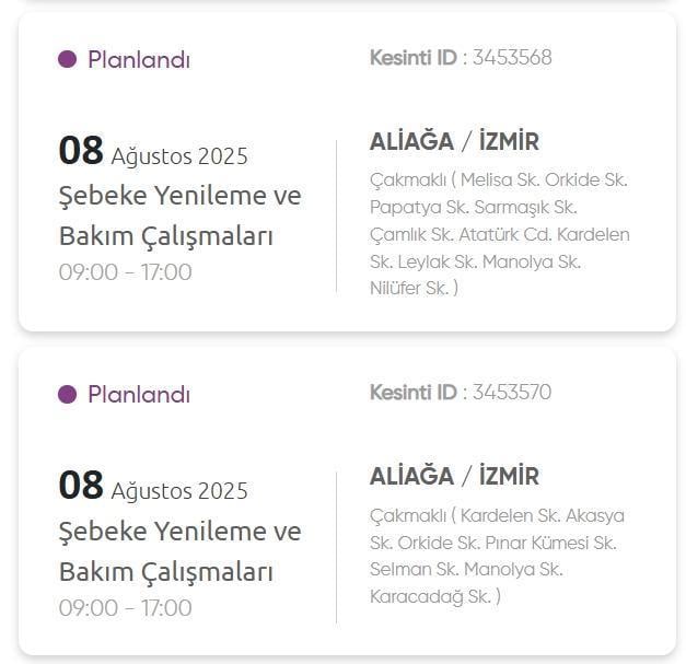 İzmir GEDİZ elektrik kesintisi! 8 Ağustos İzmir'de elektrik kesintisi ne zaman bitecek, elektrikler ne zaman gelecek?