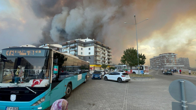 Çanakkale'de Orman Yangını Paniğe Neden Oldu
