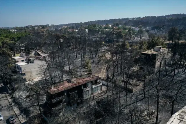 Çanakkale Merkez'de dün başlayan orman yangını büyük ölçüde kontrol altına alındı