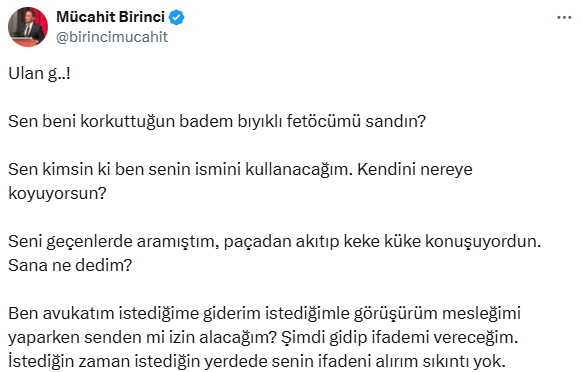 Mücahit Birinci ile Nedim Şener arasında küfürlü tartışma