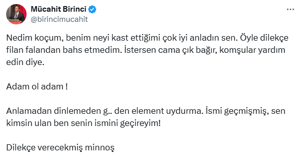 Mücahit Birinci ile Nedim Şener arasında küfürlü tartışma