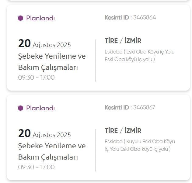 İzmir GEDİZ elektrik kesintisi! 20 Ağustos İzmir'de elektrik kesintisi ne zaman bitecek, elektrikler ne zaman gelecek?