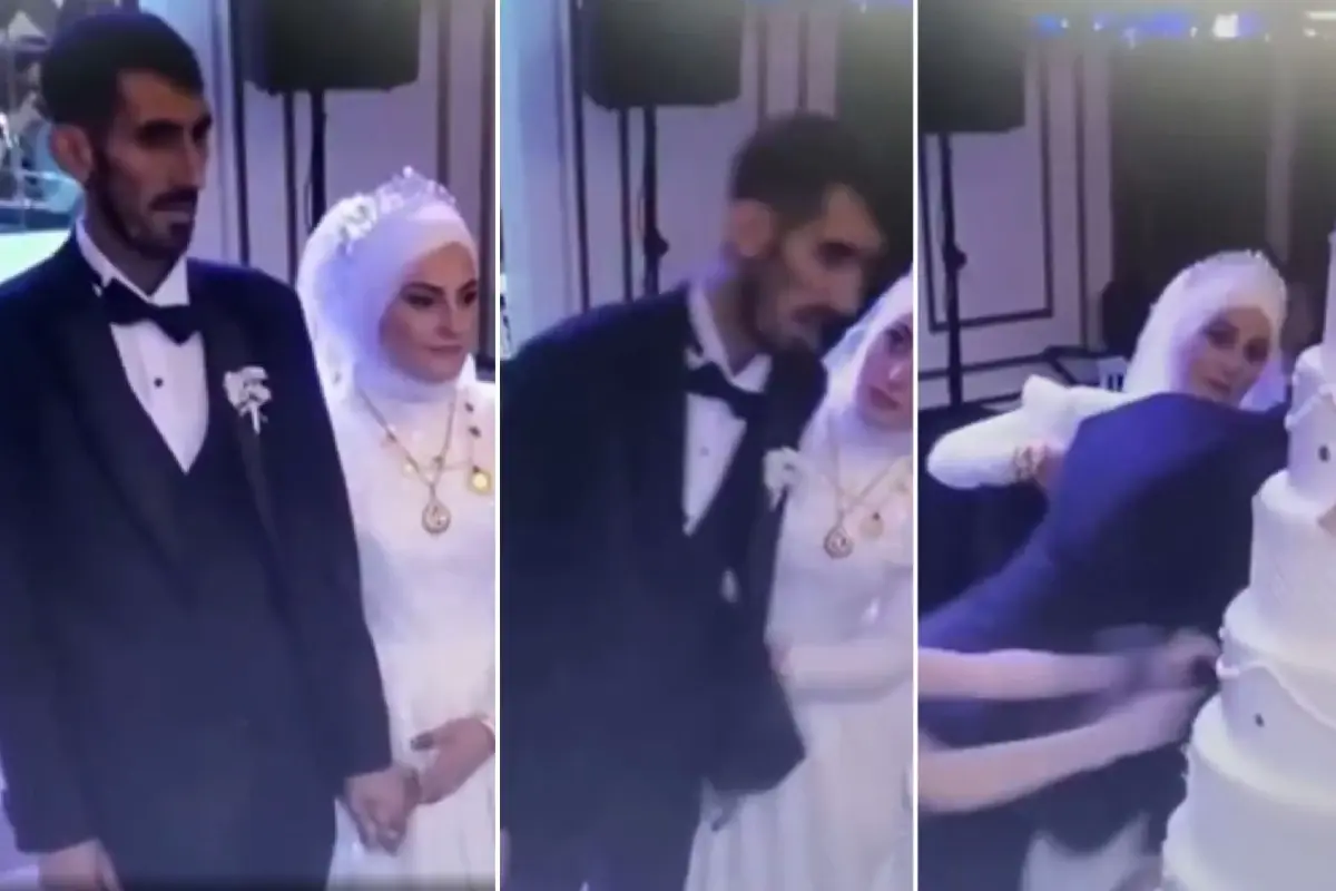 2 gundur uyumayan damat pasta kesilirken yere yigildi