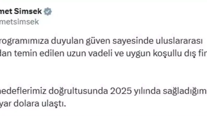2025te Dis Finansman 7 Milyar Dolar Olacak