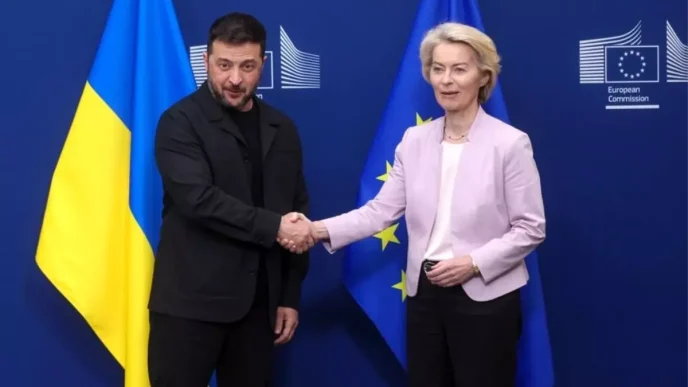 AB Komisyonu Baskani Ursula von der Leyen Ukrayna Silahli Kuvvetleri