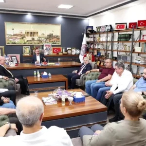 ATO Baskani Gursel Barandan AHID Baskani Hilmi Yamana Hayirli Olsun