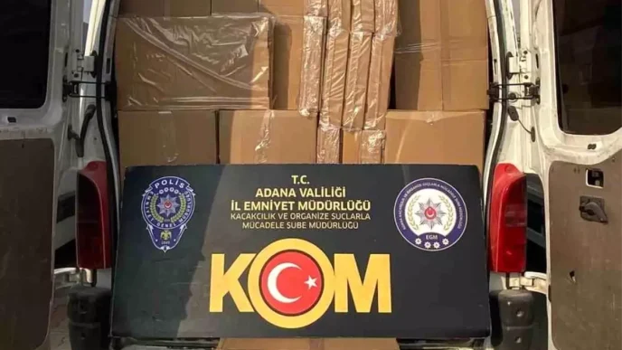 Adanada 17 Milyon TL Degerinde Kacak Sigara Ele Gecirildi