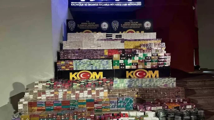 Adanada Gumruk Kacagi Sigara Operasyonu 3 Milyon TL Degerinde Malzeme