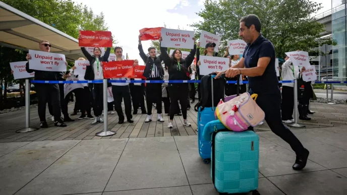 Air Canada 10000 Ucus Gorevlisi Grevi Nedeniyle Tum Ucuslarini Durdurdu