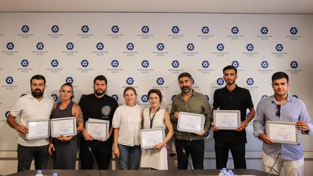 Akkuyu Nukleer Guc Santralinde Dil Egitimi Sertifika Toreni Duzenlendi