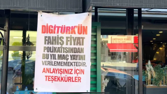 Ankarada Restoranlar Digiturk Zamlarini Protesto Ediyor