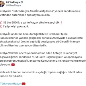 Antalyada Sahte Kacak Icki Operasyonu 119 Bin Litre Ele Gecirildi