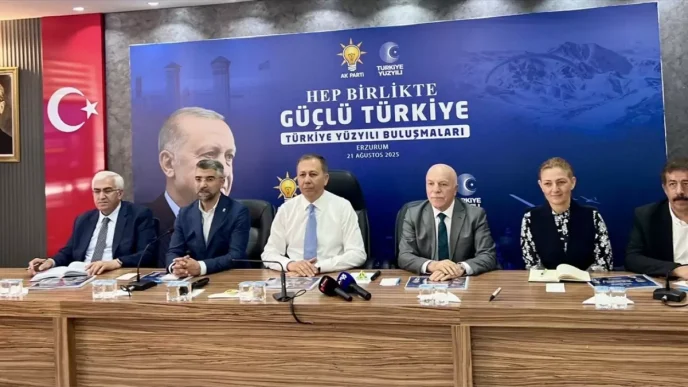 Bakan Yerlikaya Erzurumda Esnaf ve Partililerle Bulustu