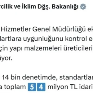 Bakanlik Standart Disi Uretim Yapan Firmalara 54 Milyon TL Ceza