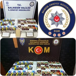 Bandirmada Kacak Makarona Operasyonu 19 Bin 520 Adet Ele Gecirildi