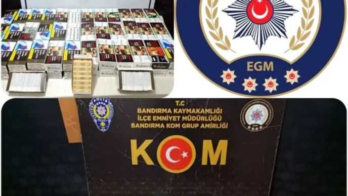 Bandirmada Kacak Makarona Operasyonu 19 Bin 520 Adet Ele Gecirildi