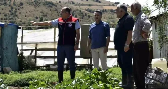 Bayburtta Tarim Muduru Eko Koyde Incelemelerde Bulundu