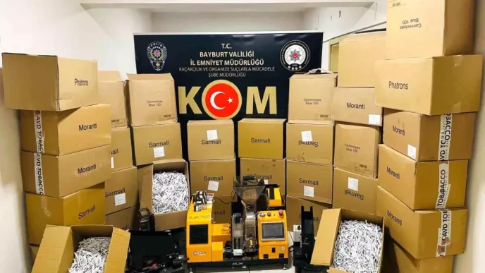 Bayburtta Tutun Kacakciligina Buyuk Darbe Cok Sayida Kacak Urun Ele