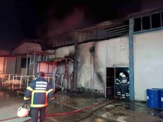 Bilecikte IDAS Fabrikasinda Yangin Cikti
