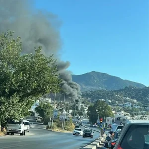 Bodrumda Depoda Yangin Buyuk Hasar ve Panige Neden Oldu