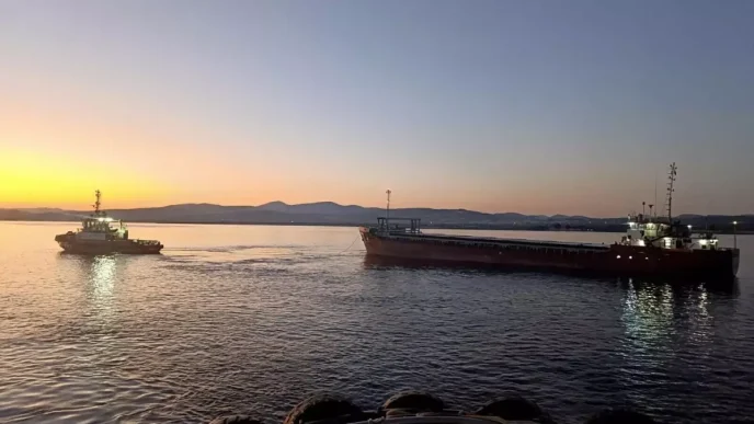 Canakkale Bogazinda Gemide Makine Arizasi
