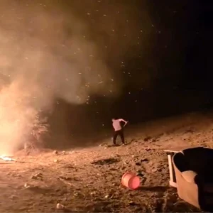Cankirida Kavun Satis Tezgahinda Yangin