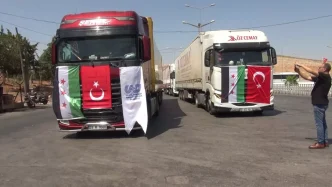 Cilvegozu Gumruk Kapisindan 14 Yil Aradan Sonra Suriyeye Ihracat Basladi