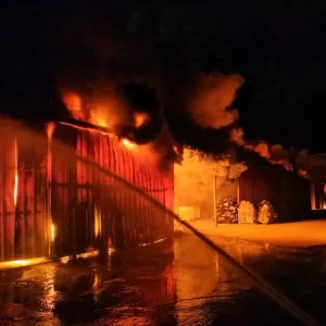 Corumdaki Tekstil Fabrikasinda Yangin Cikti