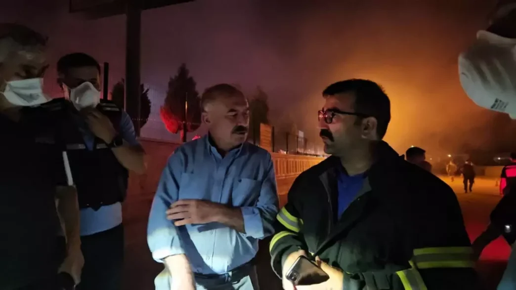 Corumdaki Tekstil Fabrikasinda Yangin Kontrol Altina Alindi