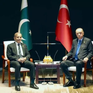 Cumhurbaskani Erdogan Pakistan Basbakani Serif ile gorustu