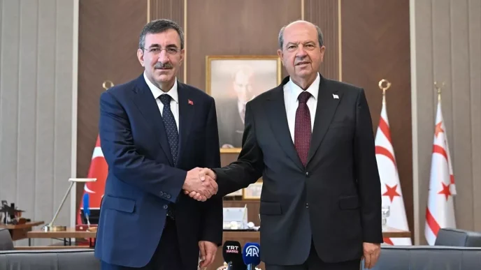 Cumhurbaskani Yardimcisi Yilmaz KKTCye Destek ve Siyasi Istikrar Vurgusu Yapti