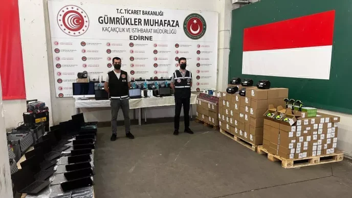 Edirne Sinir Kapilarinda Kacak Elektronik Esya Operasyonu