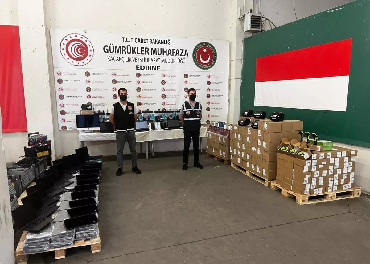 Edirne Sinir Kapilarinda Kacak Elektronik Esya Operasyonu