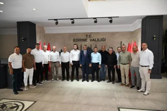 Edirne Valisi Yunus Sezer Celtik Ureticilerini Kabul Etti