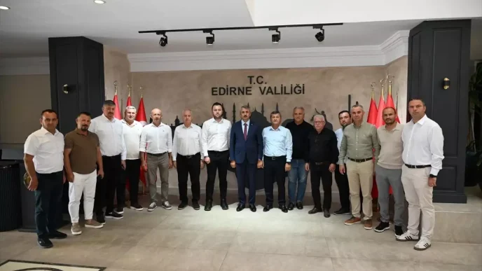 Edirne Valisi Yunus Sezer Celtik Ureticilerini Kabul Etti