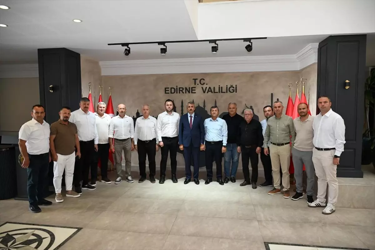 Edirne Valisi Yunus Sezer Celtik Ureticilerini Kabul Etti