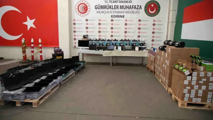 Edirnede Kacakcilik Operasyonlari Milyonlarca Lira Degerinde Esya Ele Gecirildi