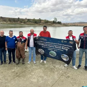 Edirneden Tekirdaga 975 Bin Pullu Sazan Yavrusu Salindi