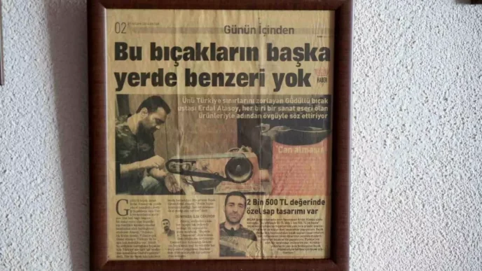 Erdal Atasoy Geleneksel Bicak Sanatini Yasatiyor