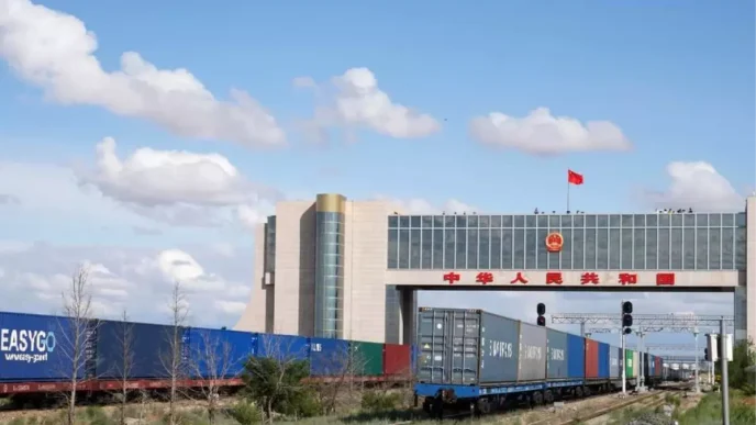Erenhot Limanindan 20000 Cin Avrupa Yuk Treni Gecisi