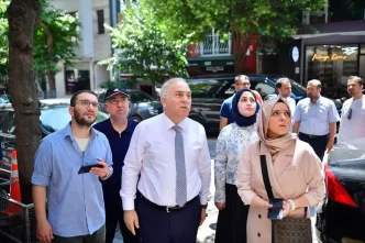 Fatihte Tarihi Dokunun Korunmasi Icin Cephe Rehabilitasyon Projesi Devam Ediyor