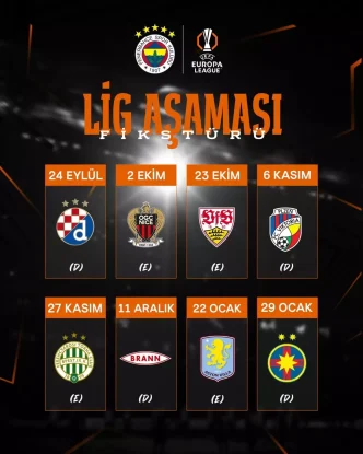 Fenerbahcenin UEFA Avrupa Ligi Mac Programi Belli Oldu