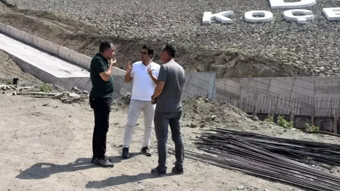 Gonende Kocbayir Goleti Insaati Devam Ediyor