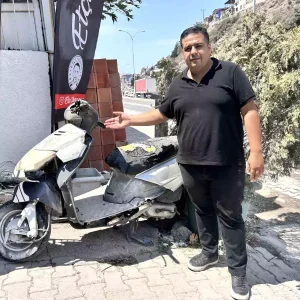 Hatayda Hirsiz Motosiklet Ibrelerini Caldi