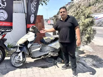 Hatayda Hirsiz Motosiklet Ibrelerini Caldi